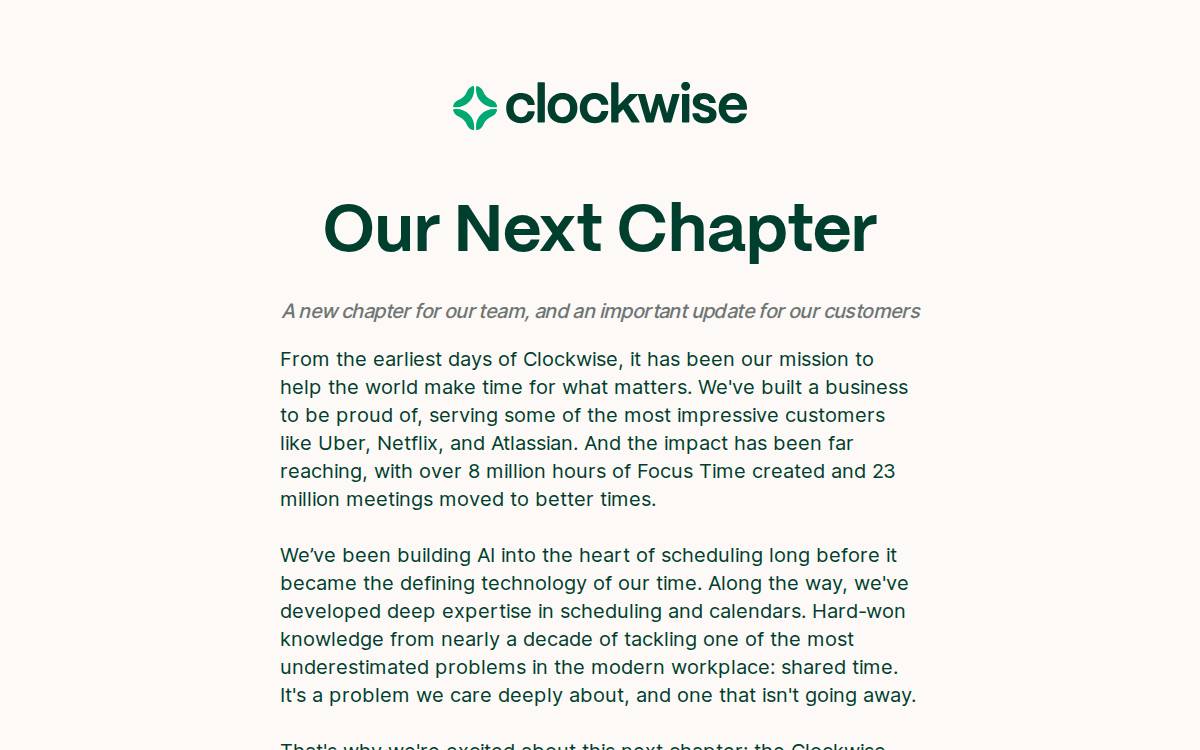 Clockwise website preview