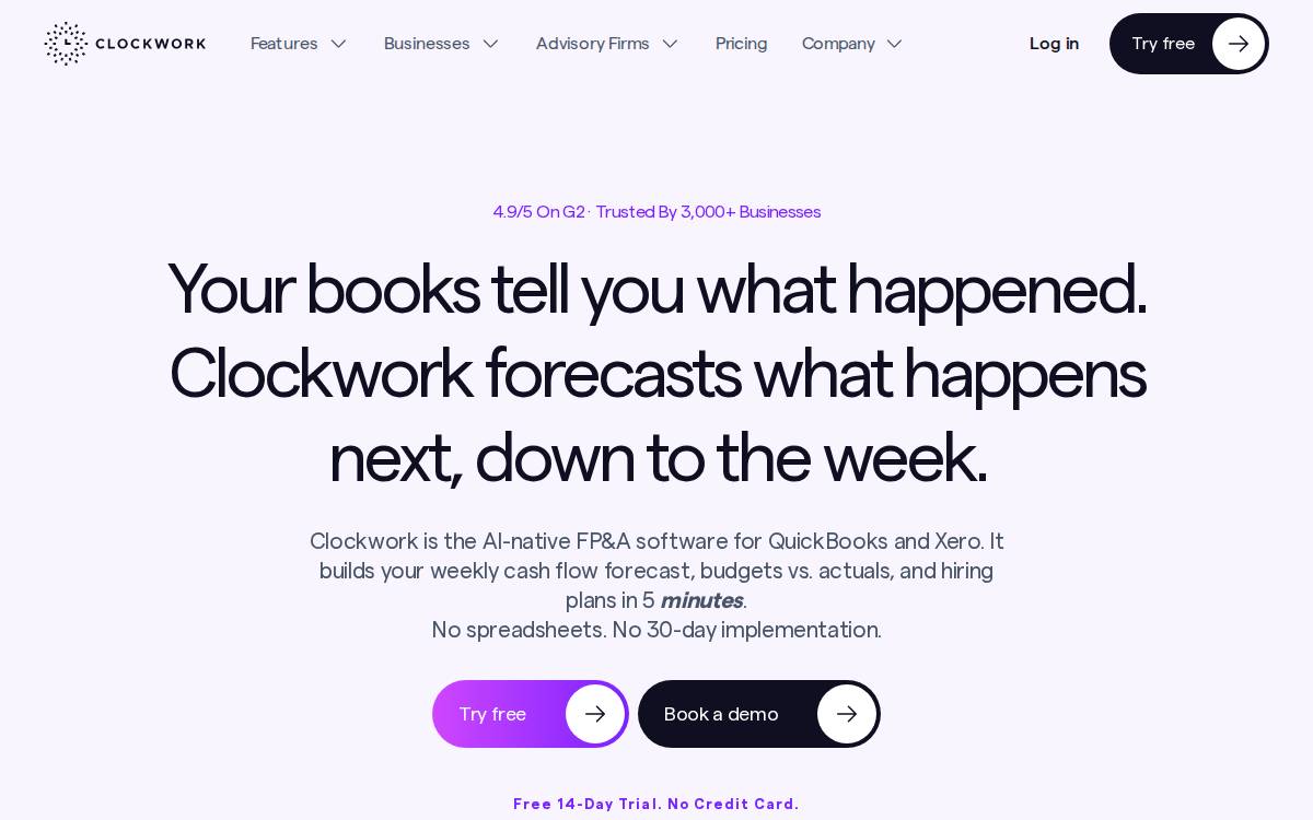 Clockwork website preview