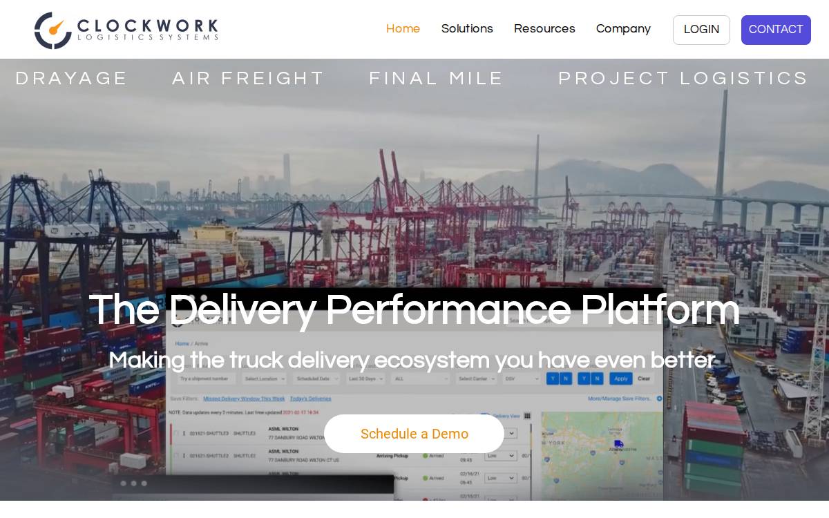 Clockworkdelivery website preview