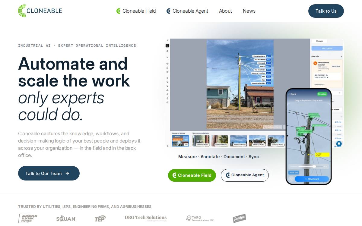 Cloneable website preview