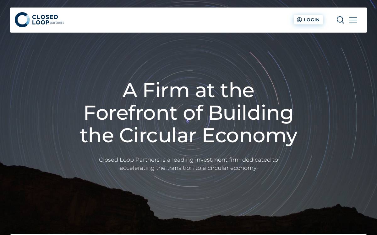 Closed Loop Ventures website preview