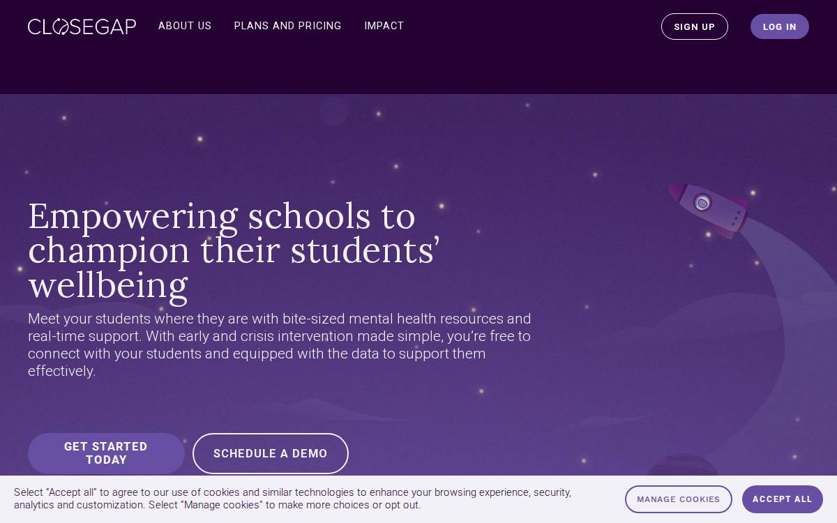 Closegap website preview