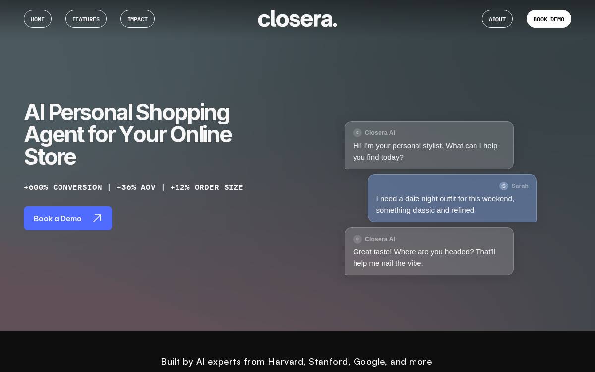 Closera website preview