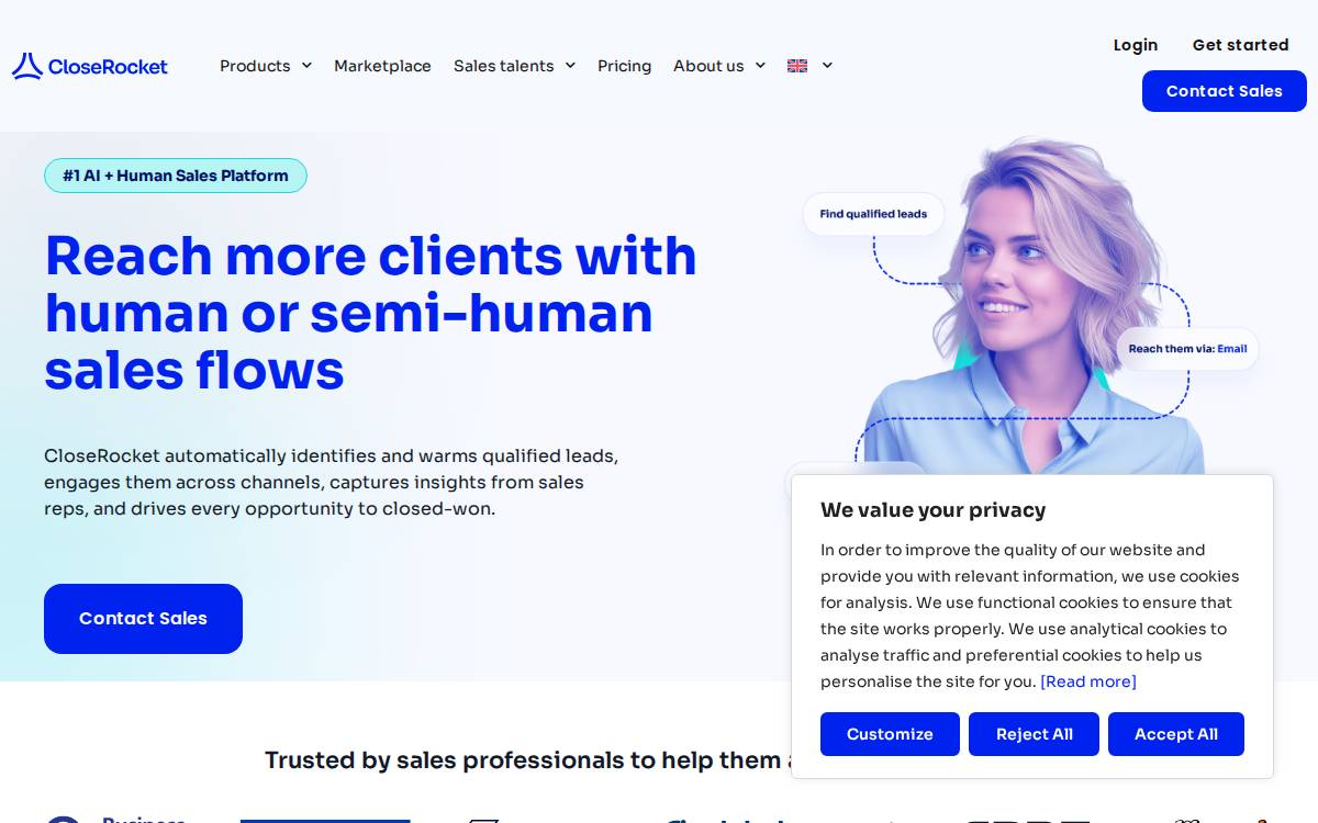 Closerocket website preview