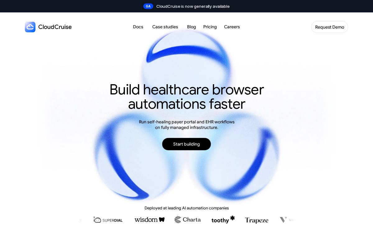 CloudCruise website preview