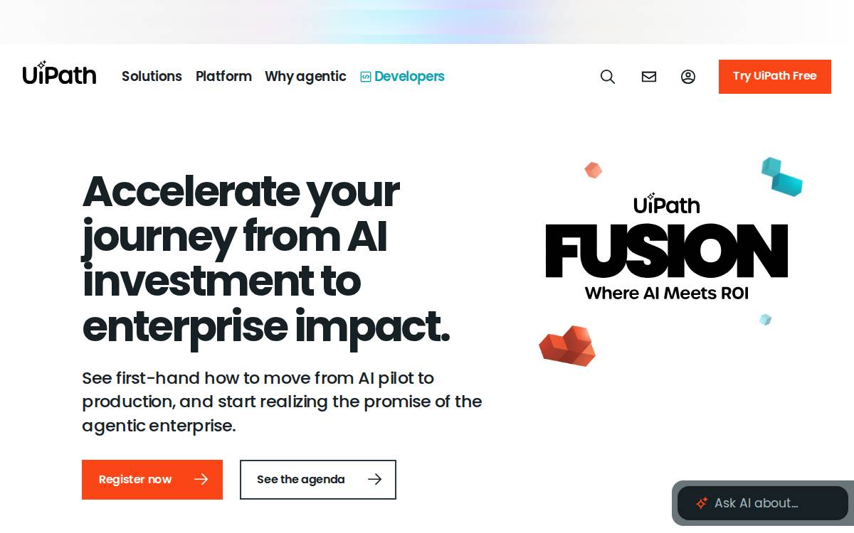 UiPath website preview