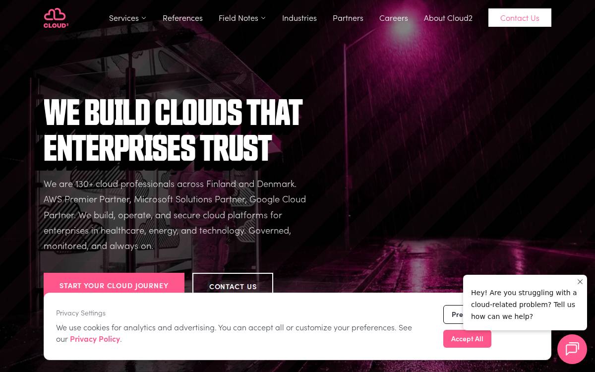 Cloud2 website preview