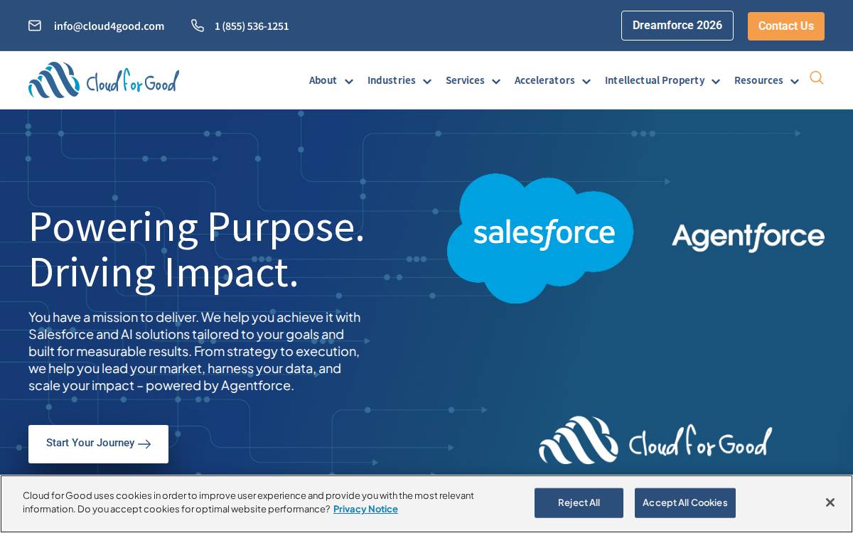 Cloud4Good website preview