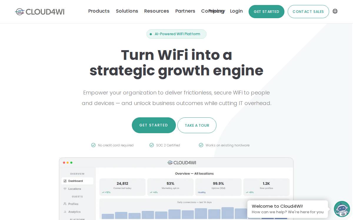 Cloud4Wi website preview