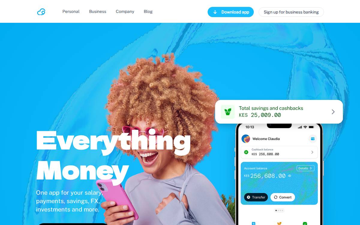 Cloud9 Money website preview