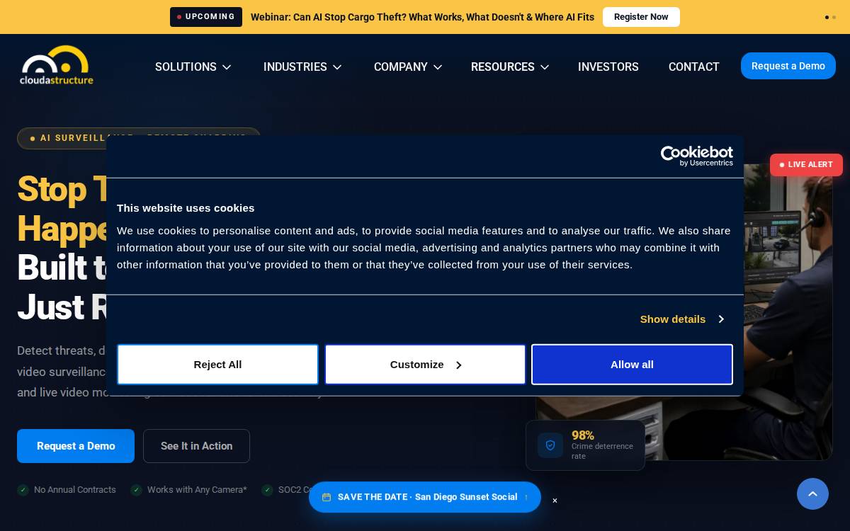CloudAStructure Inc website preview