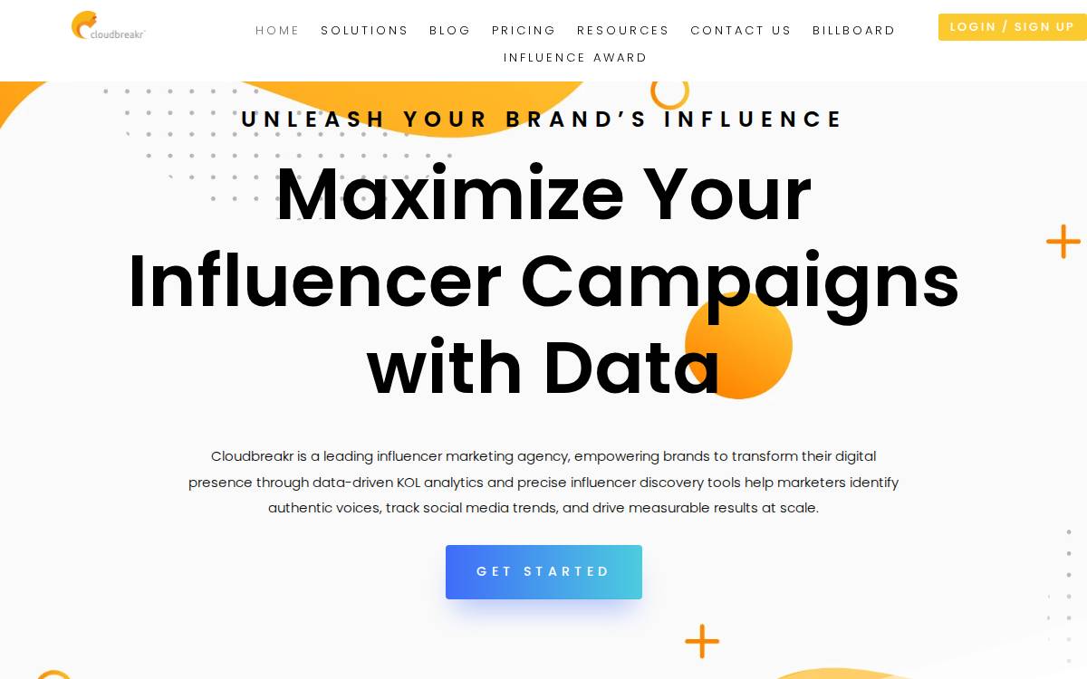 Cloudbreakr website preview