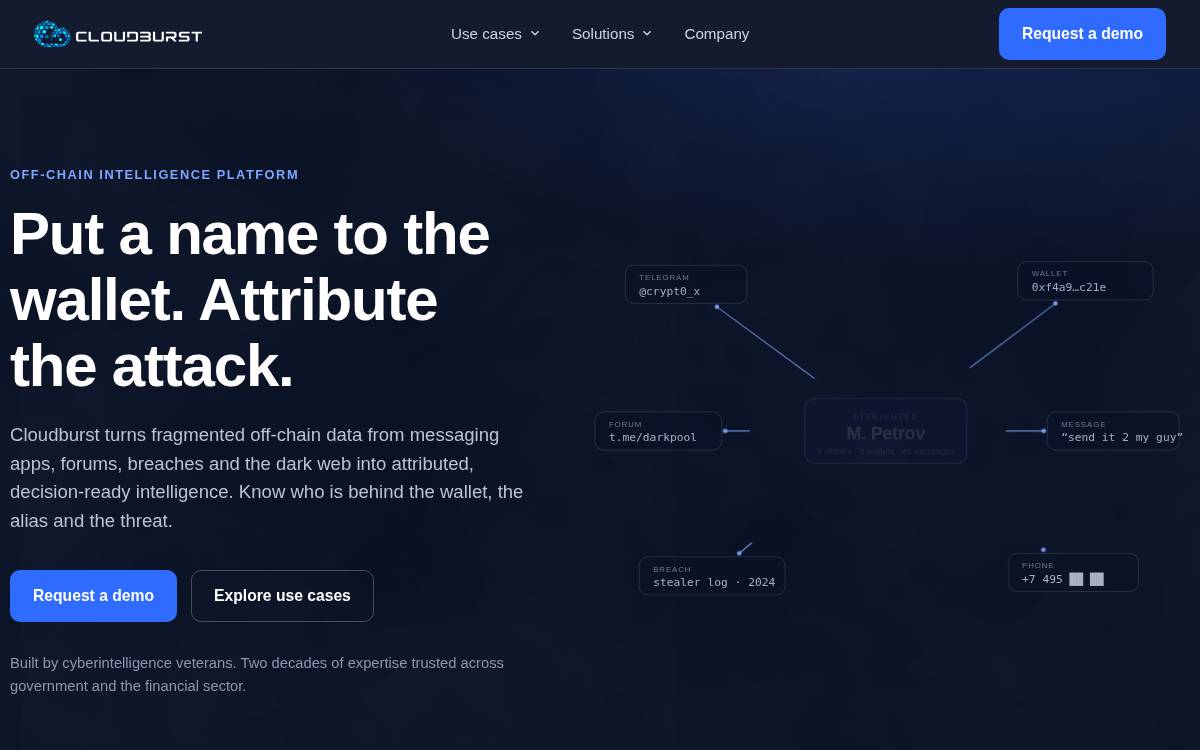 Cloudburst website preview