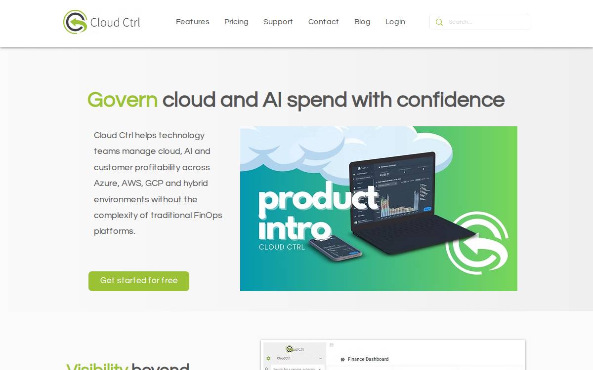 CloudCtrl website preview