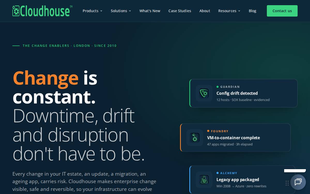 Cloudhouse website preview