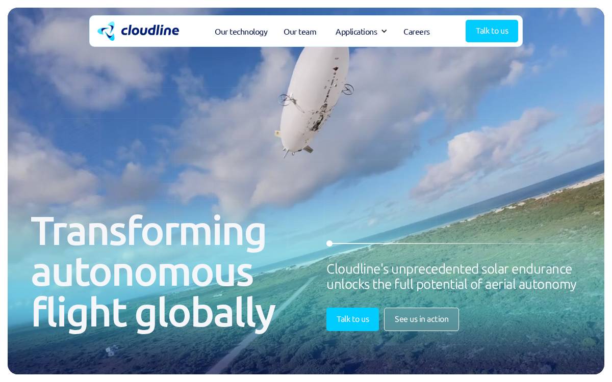 Cloudline website preview