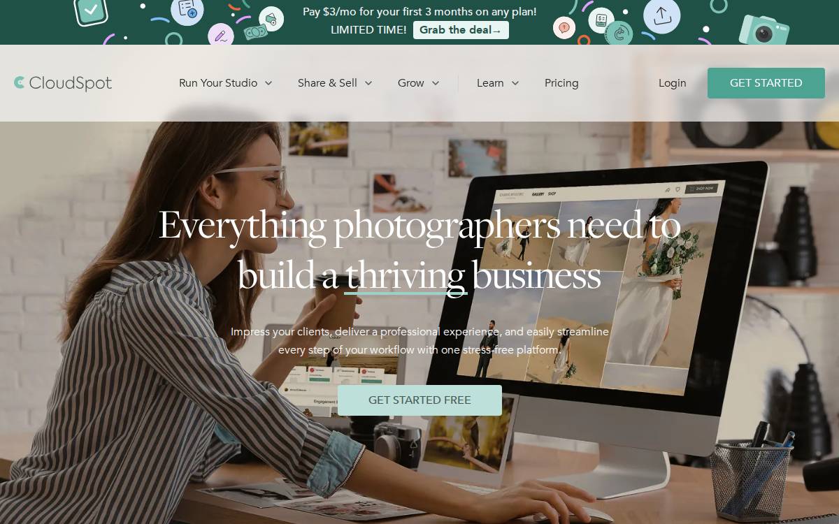 Cloud Spot website preview