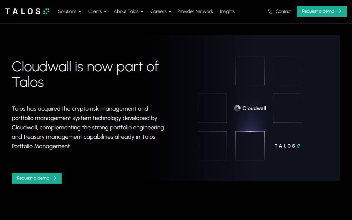 Cloudwall Capital website preview