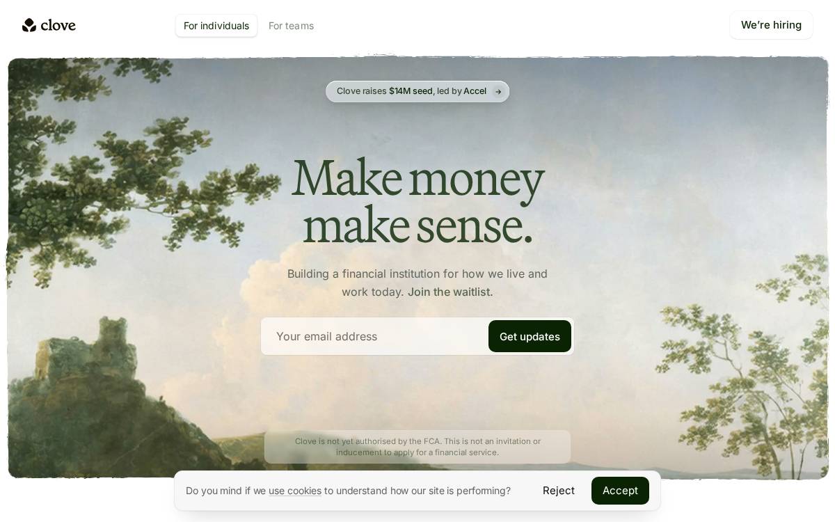 Clove website preview