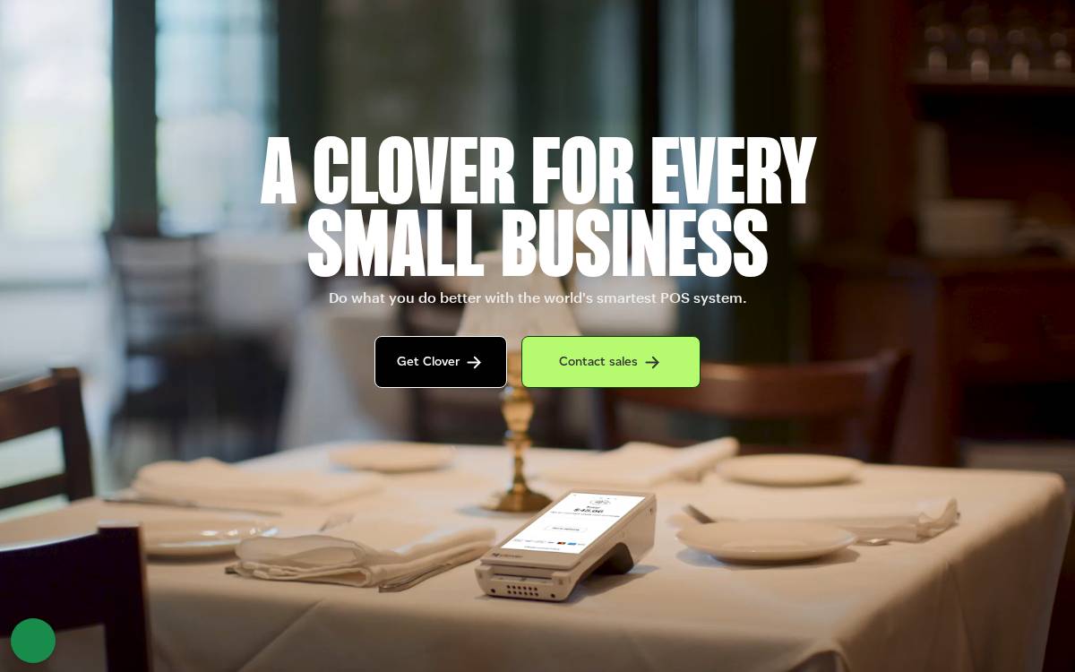 Clover Network website preview