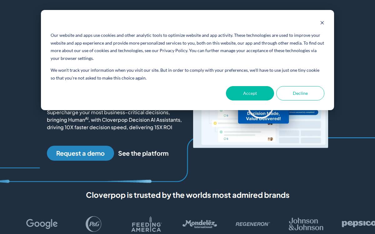 Cloverpop website preview