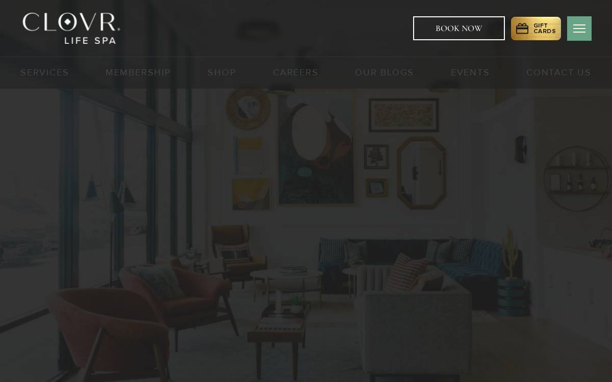 Clovr Spa website preview