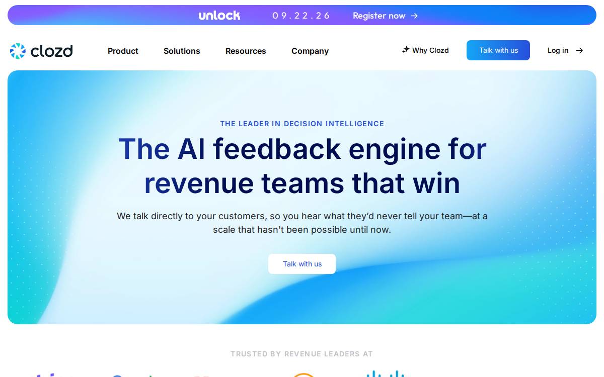 Clozd website preview