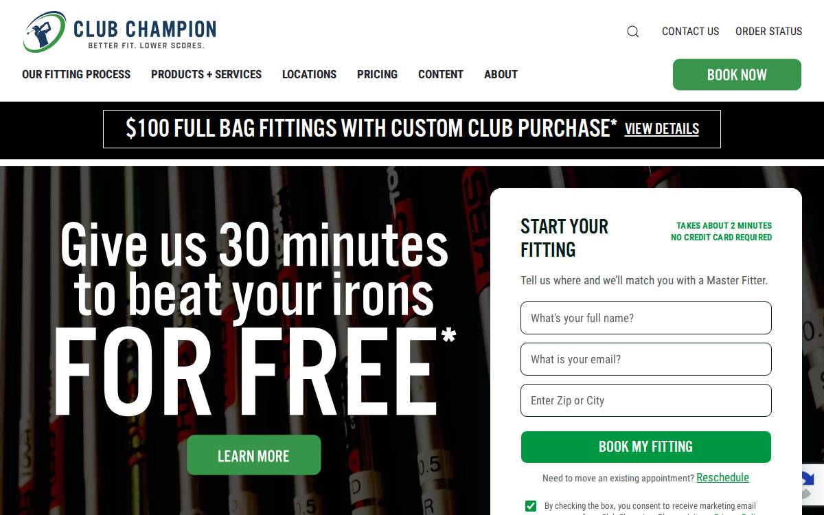Club Champion website preview