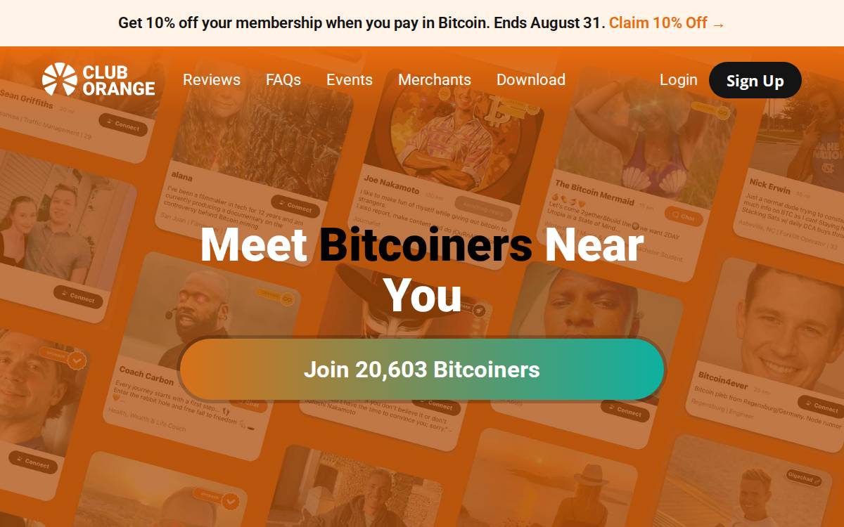 Cluborange website preview