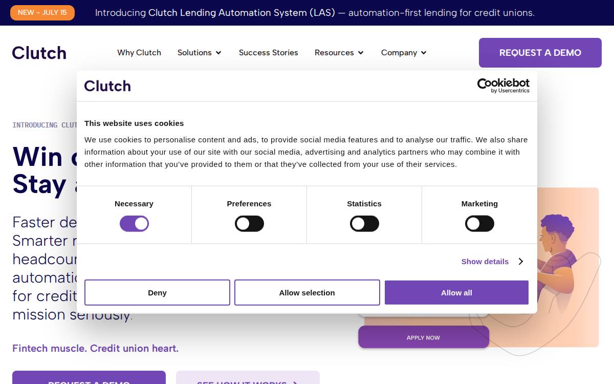 Clutch website preview