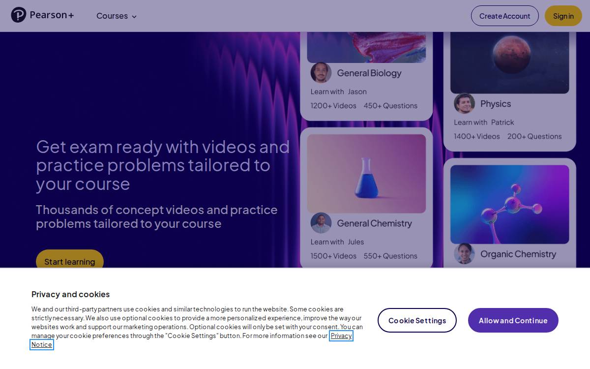 Clutch Prep website preview