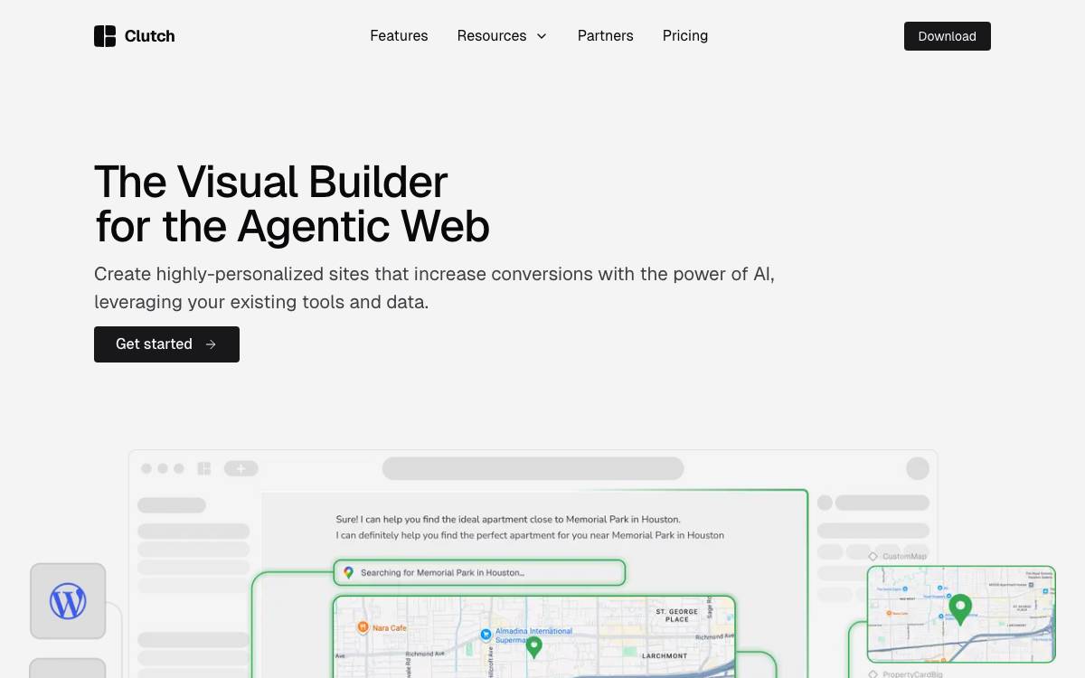 Clutch website preview