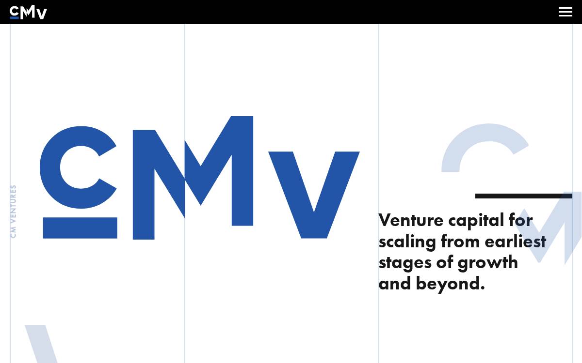CM Venture, website preview