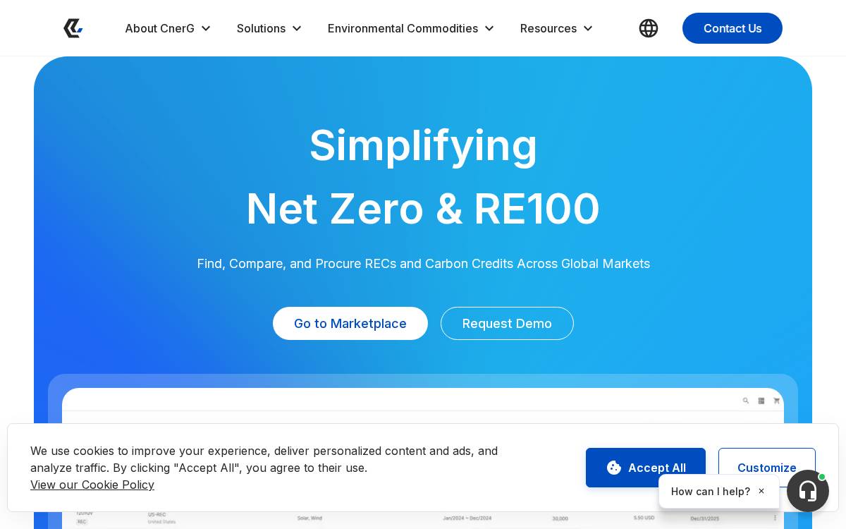 Cnerg website preview