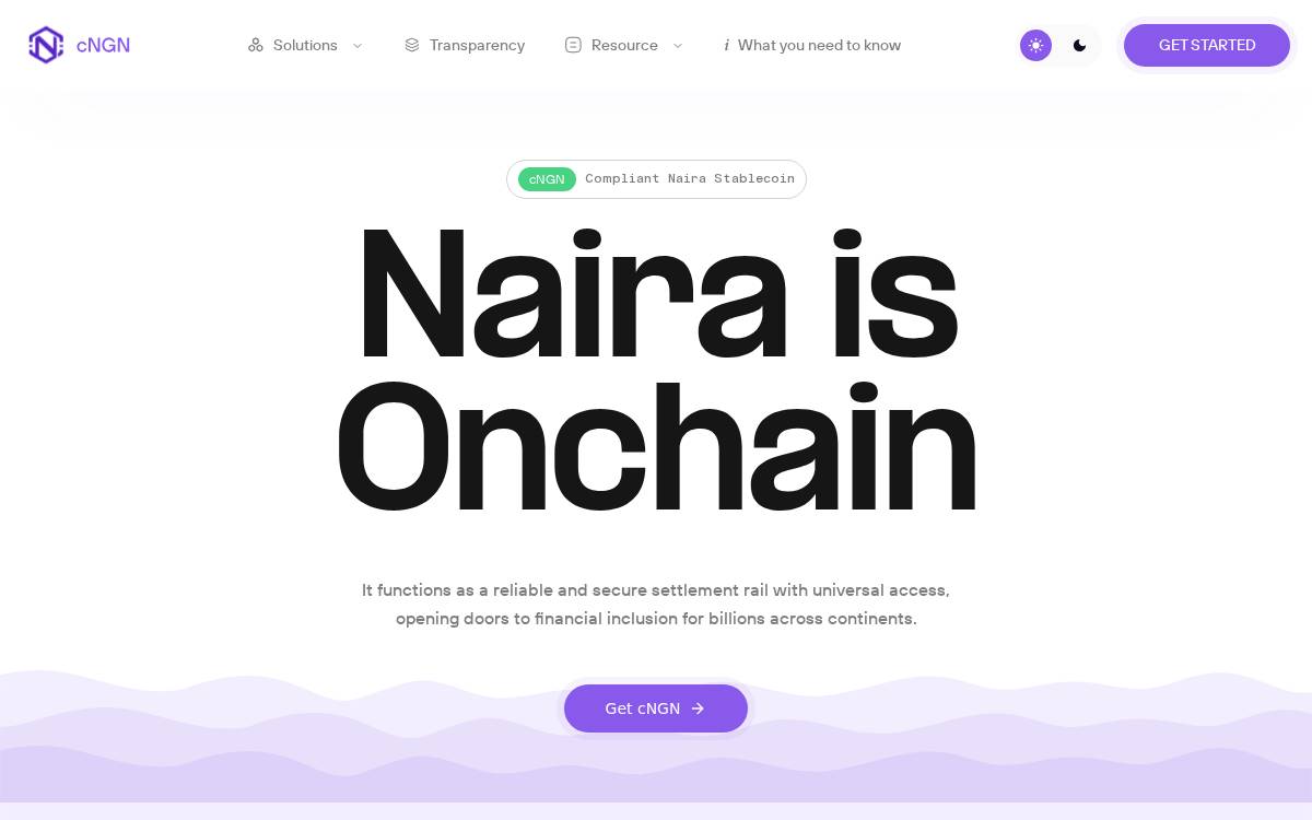 cNGN website preview