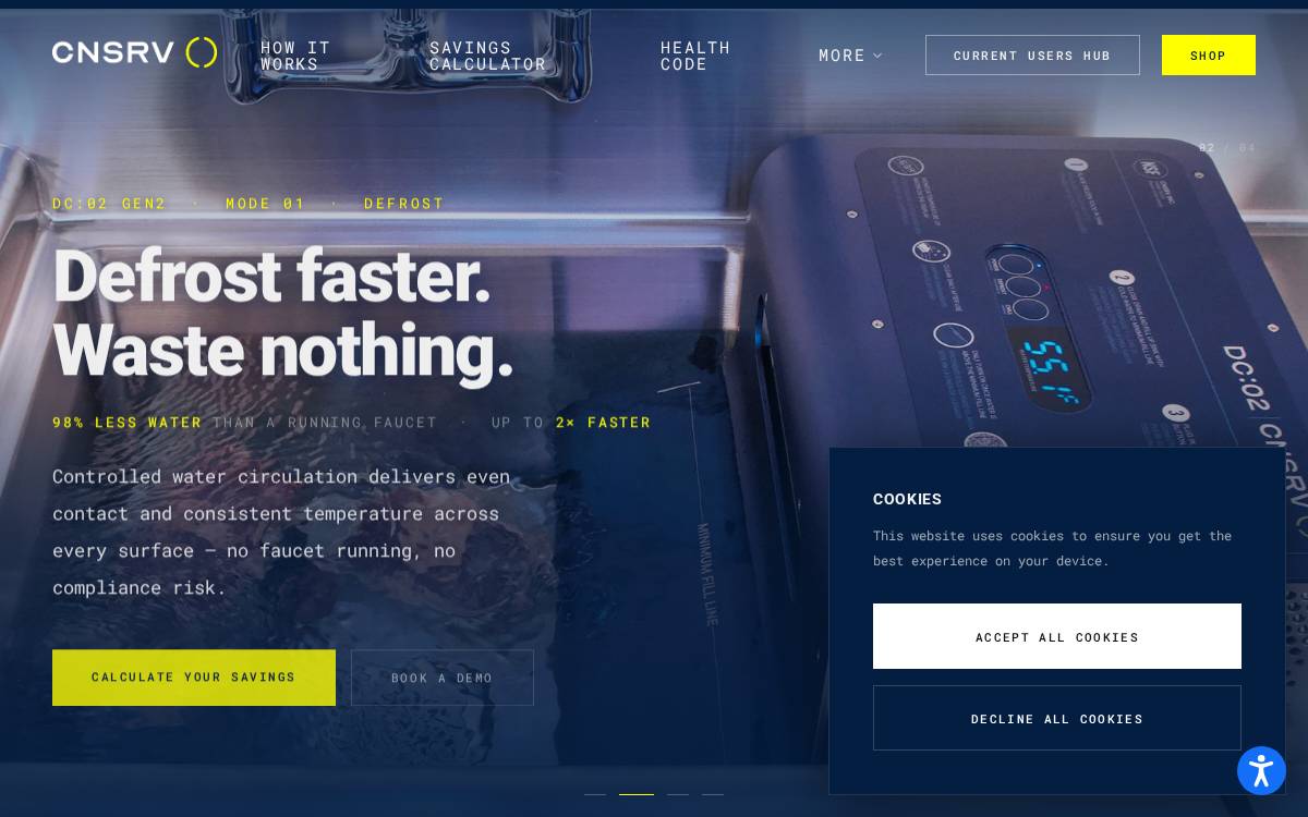 Cnsrv website preview