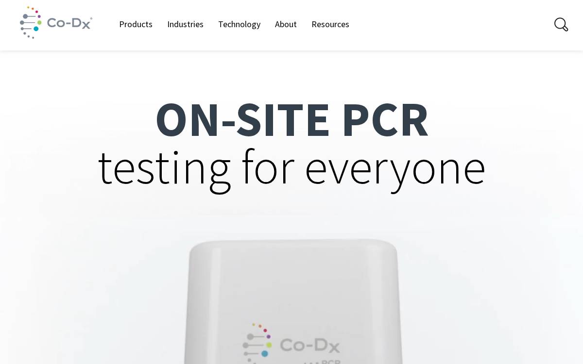 Co-Diagnostics website preview