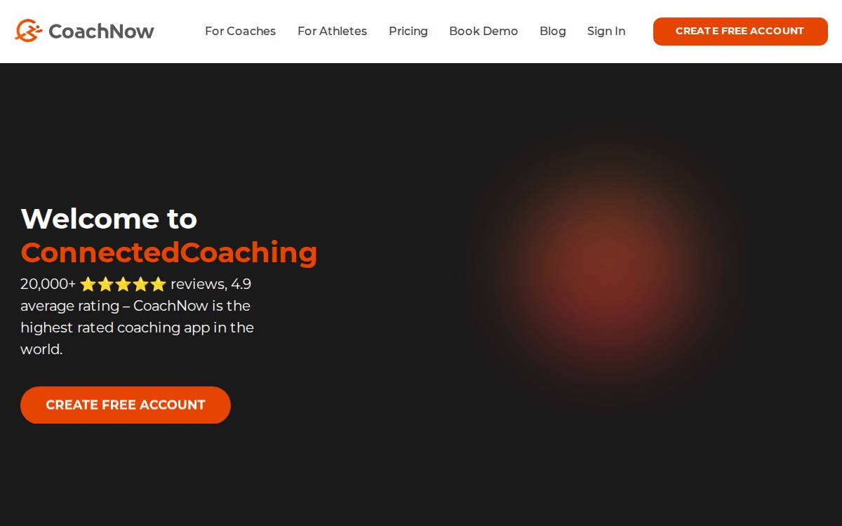 CoachNow website preview