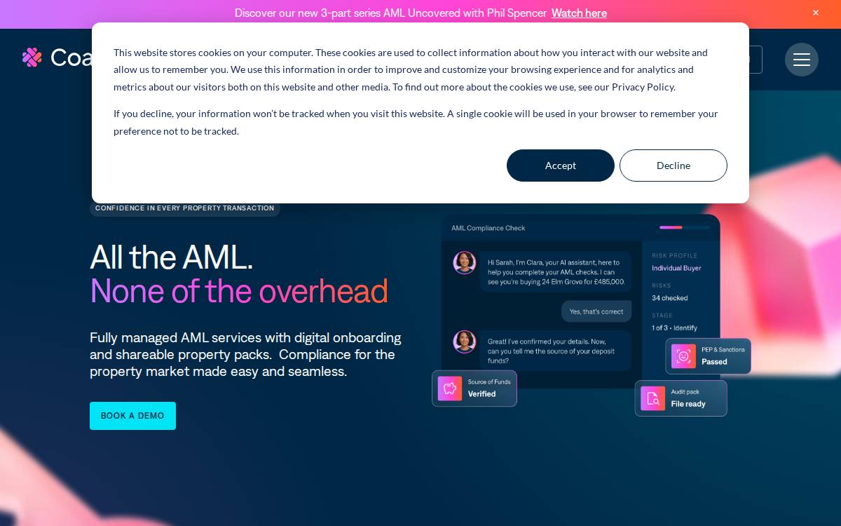 Coadjute Private website preview