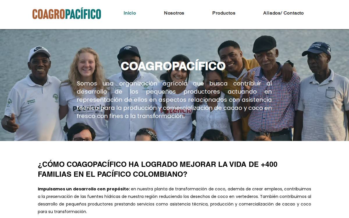 Coagropacífico website preview