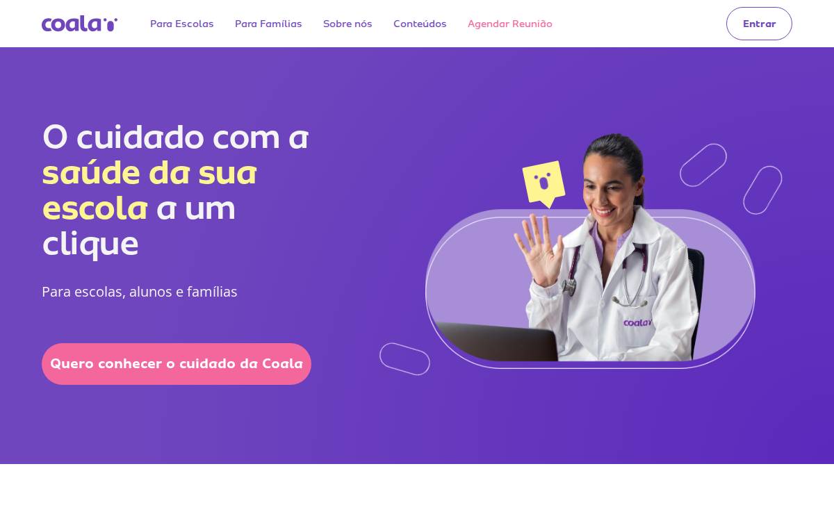 Coalasaude website preview