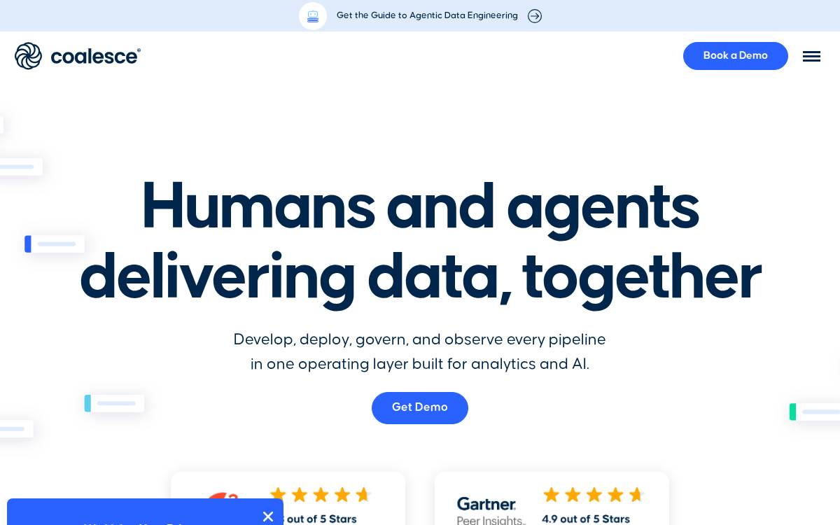Coalesce website preview