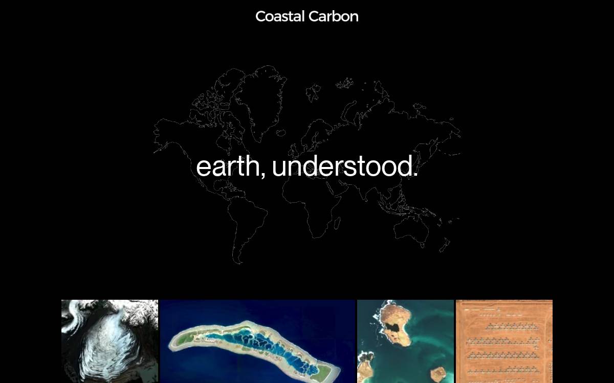 Coastal Carbon website preview