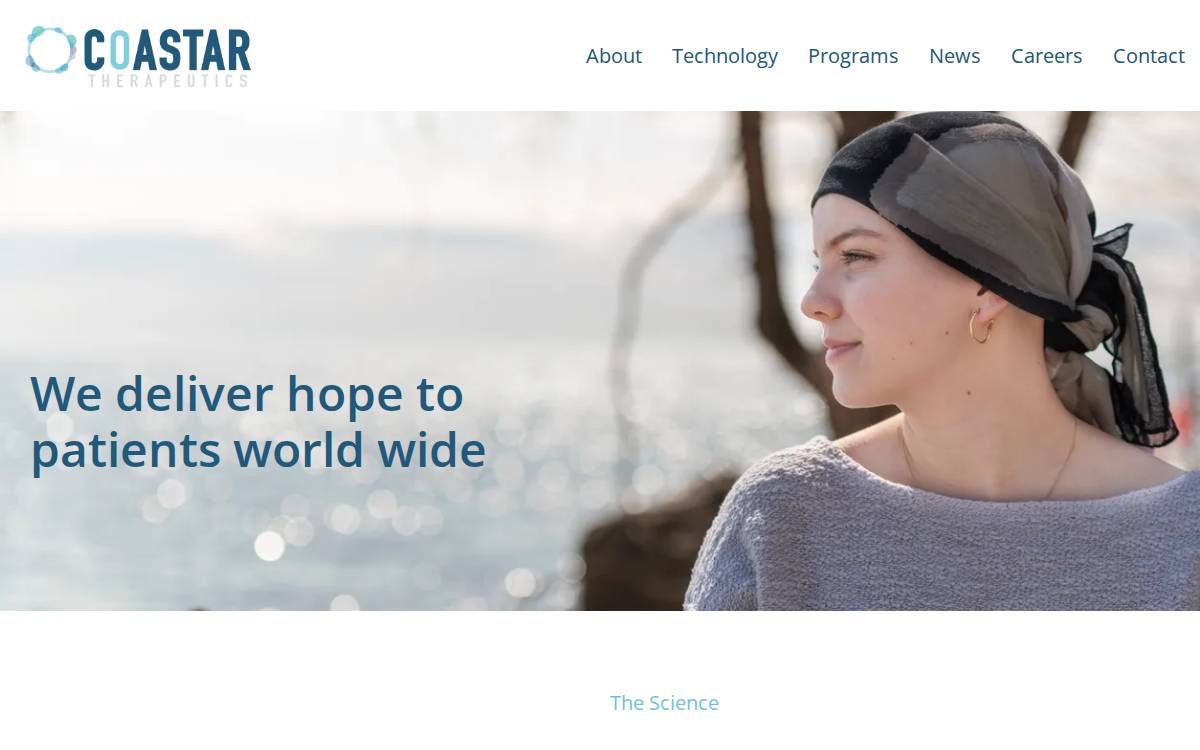 Coastar Therapeutics, Inc website preview