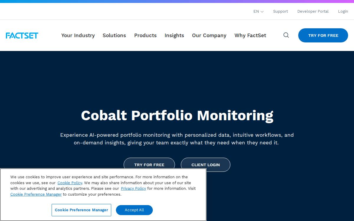 Cobalt website preview