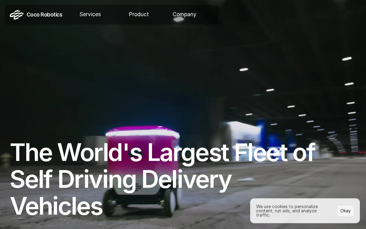 Coco Delivery website preview