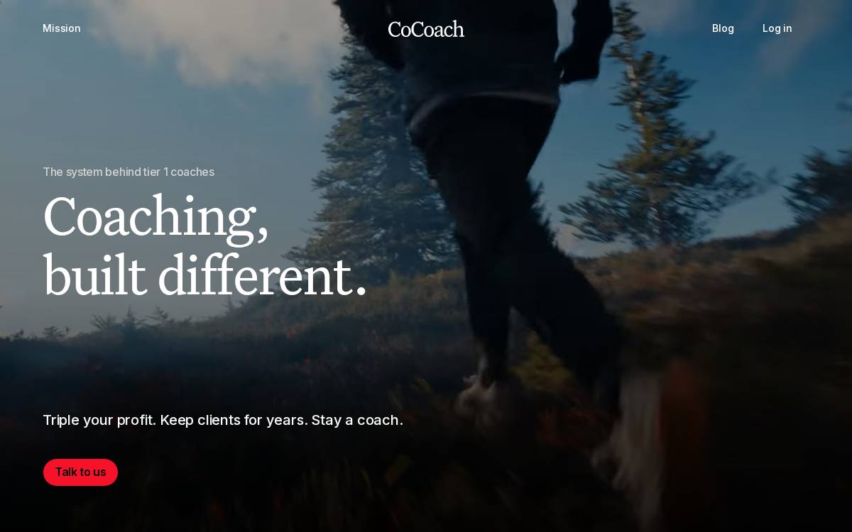 CoCoach website preview