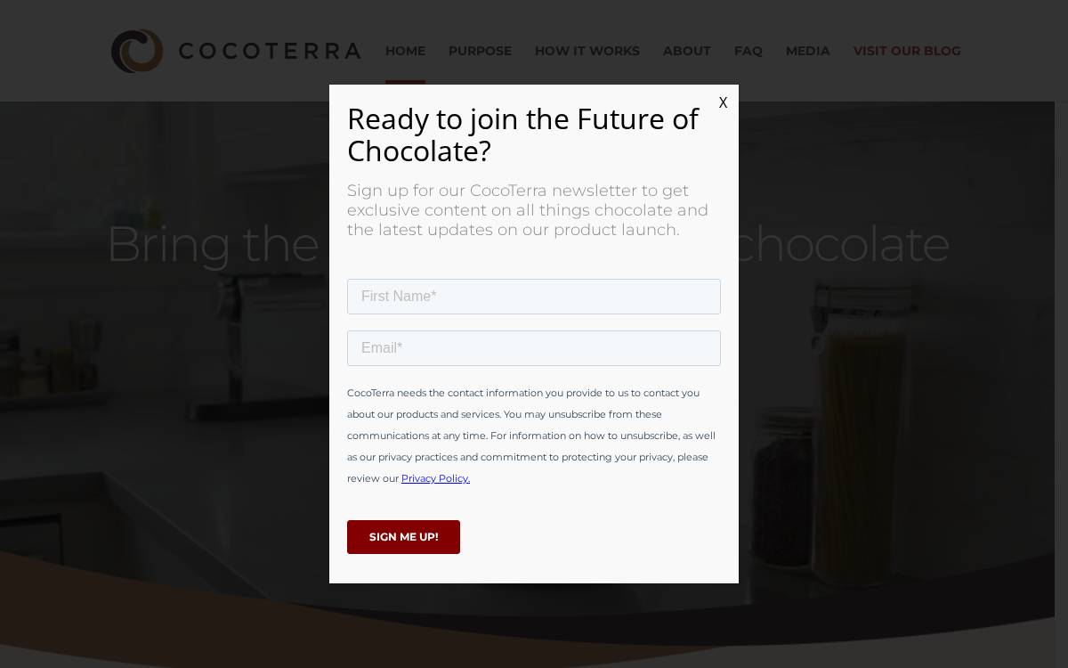 Cocoterra website preview