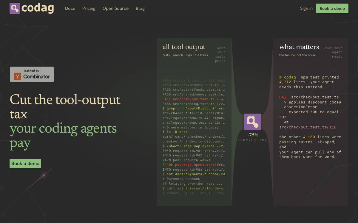 Codag website preview