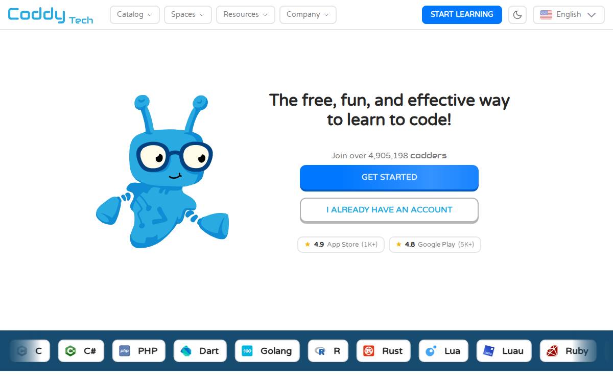 Coddy website preview